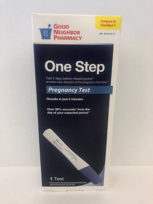 GNP One Step Pregnancy Test 2 Counts GNP One Step Pregnancy Test 1 Counts