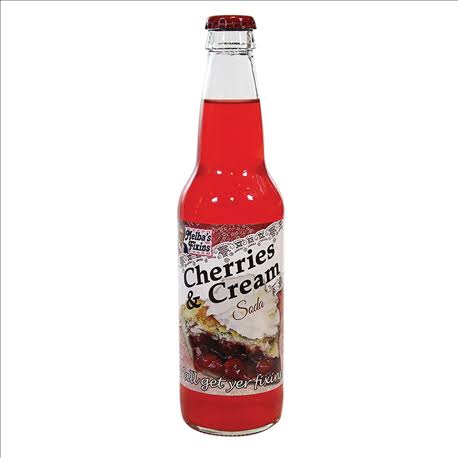 Melba's Fixins Cherries and Cream Soda, 12 fl oz/355 ml