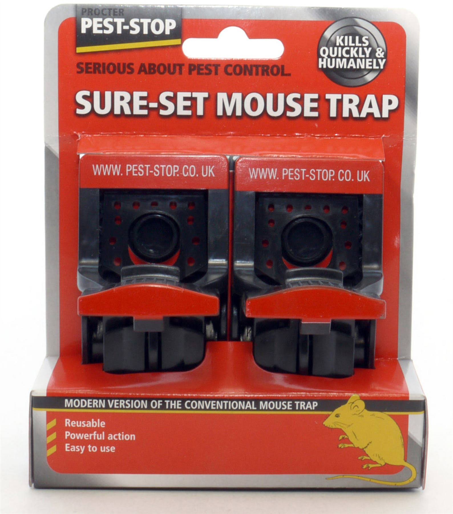 Pest Stop Sure Set Mouse Trap - 2 Pack