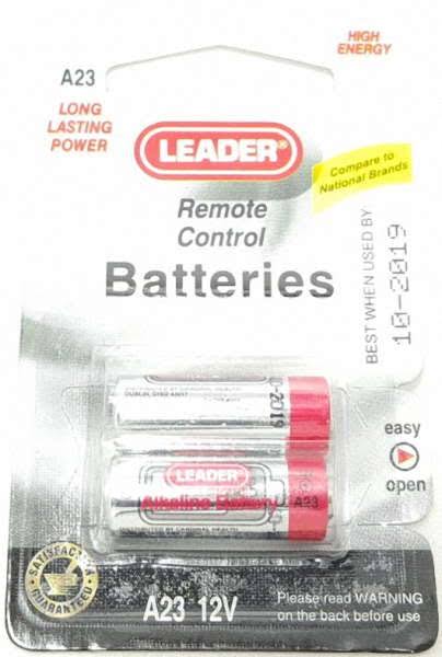 Leader Batteries - A23, 12V
