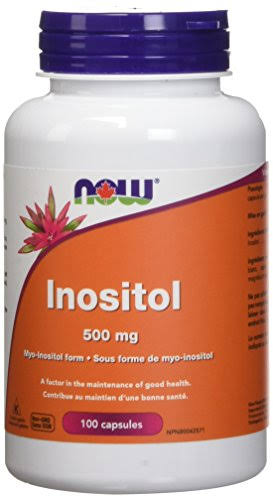 Now Inositol 500mg 100 Veg Capsules