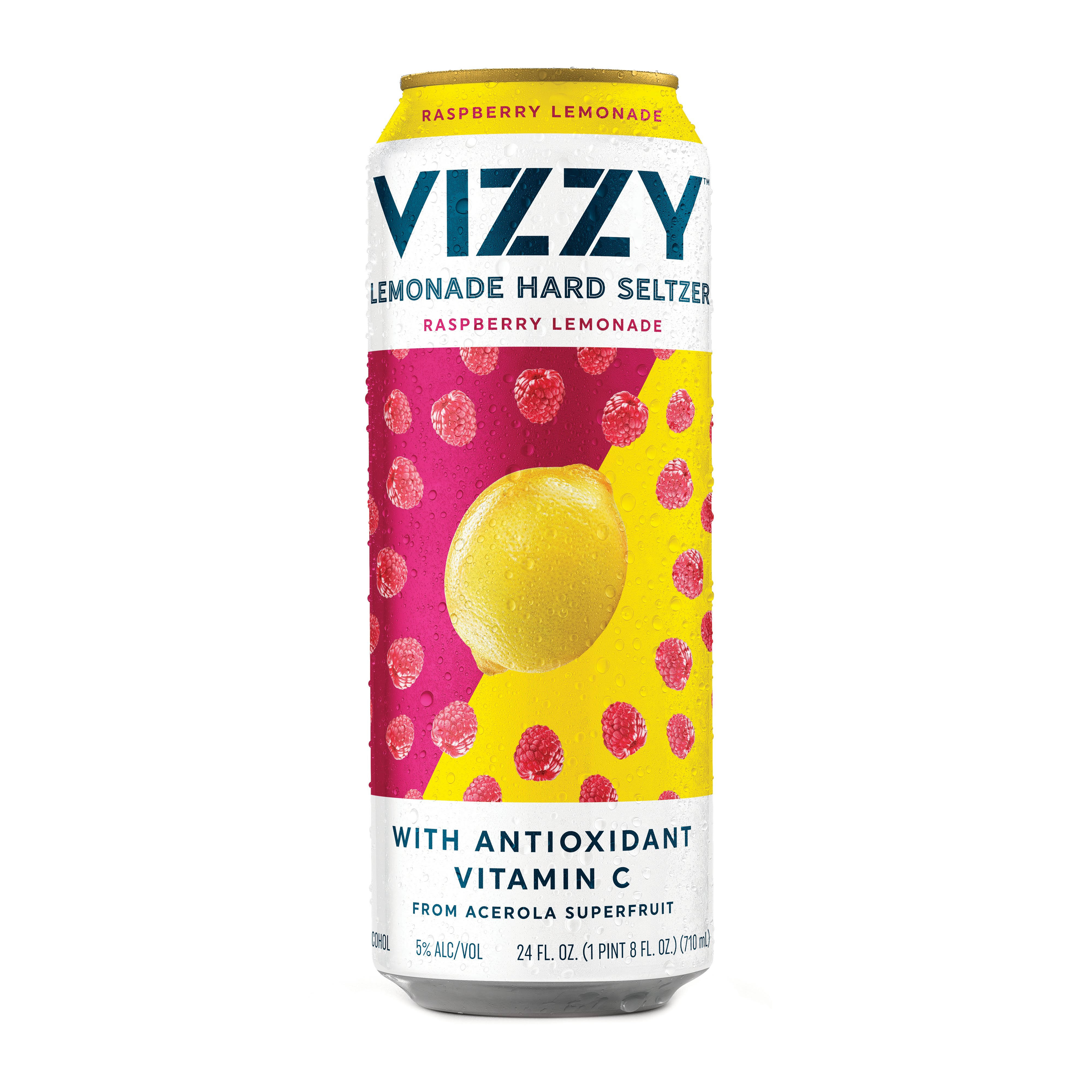 Vizzy Hard Seltzer, Raspberry Lemonade - 24 fl oz