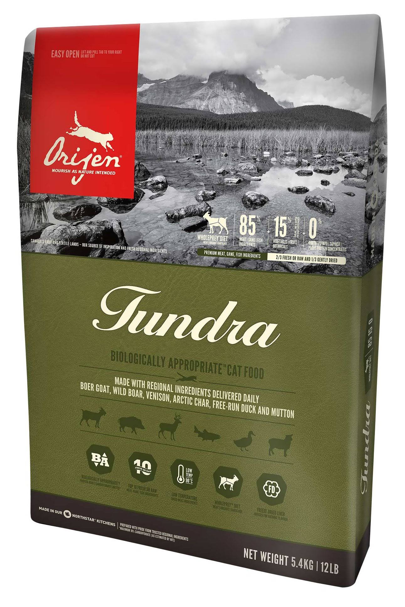 Orijen Tundra Grain-Free Dry Cat Food - 4 lb. Bag