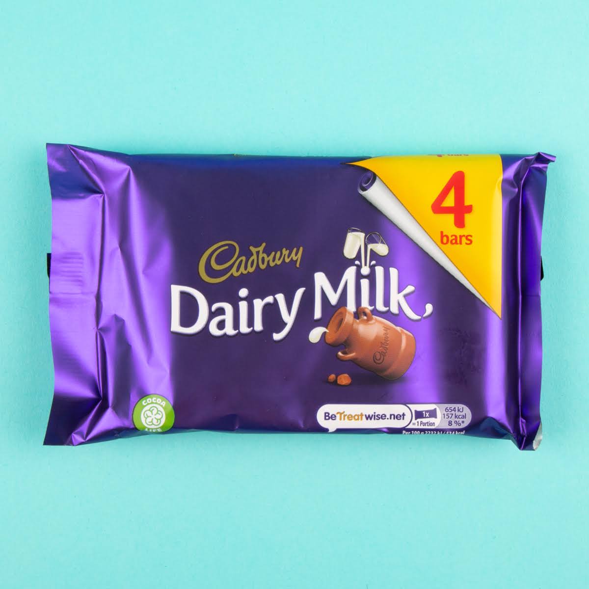 Cadbury Dairy Milk 4pk 108.8g (1 x 108.80g)