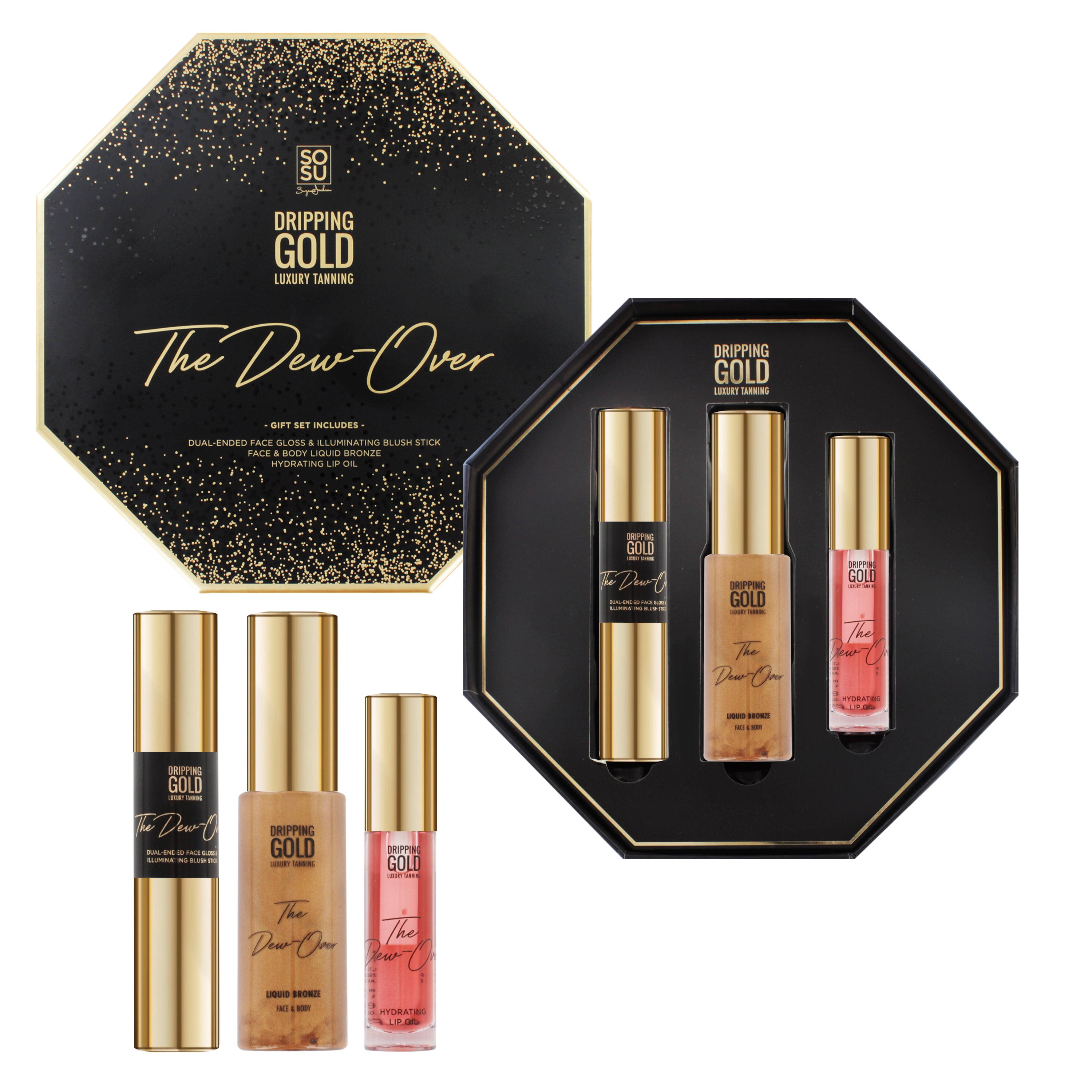 SOSU by Suzanne Jackson Dripping Gold The Dew-Over Gift Set