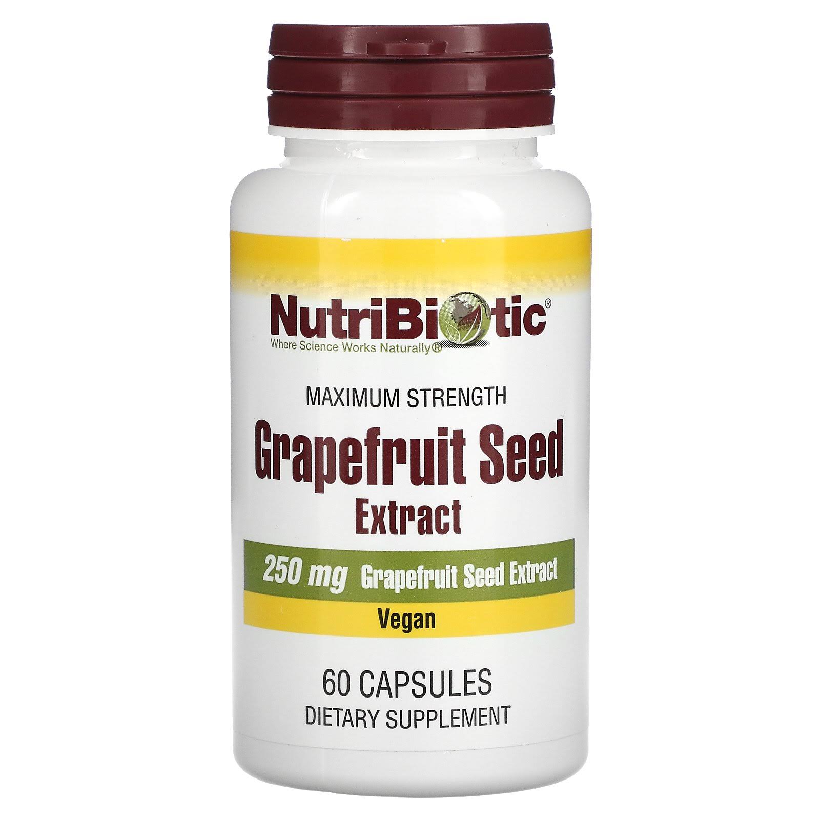 NutriBiotic Grapefruit Seed Extract - 60 Capsules
