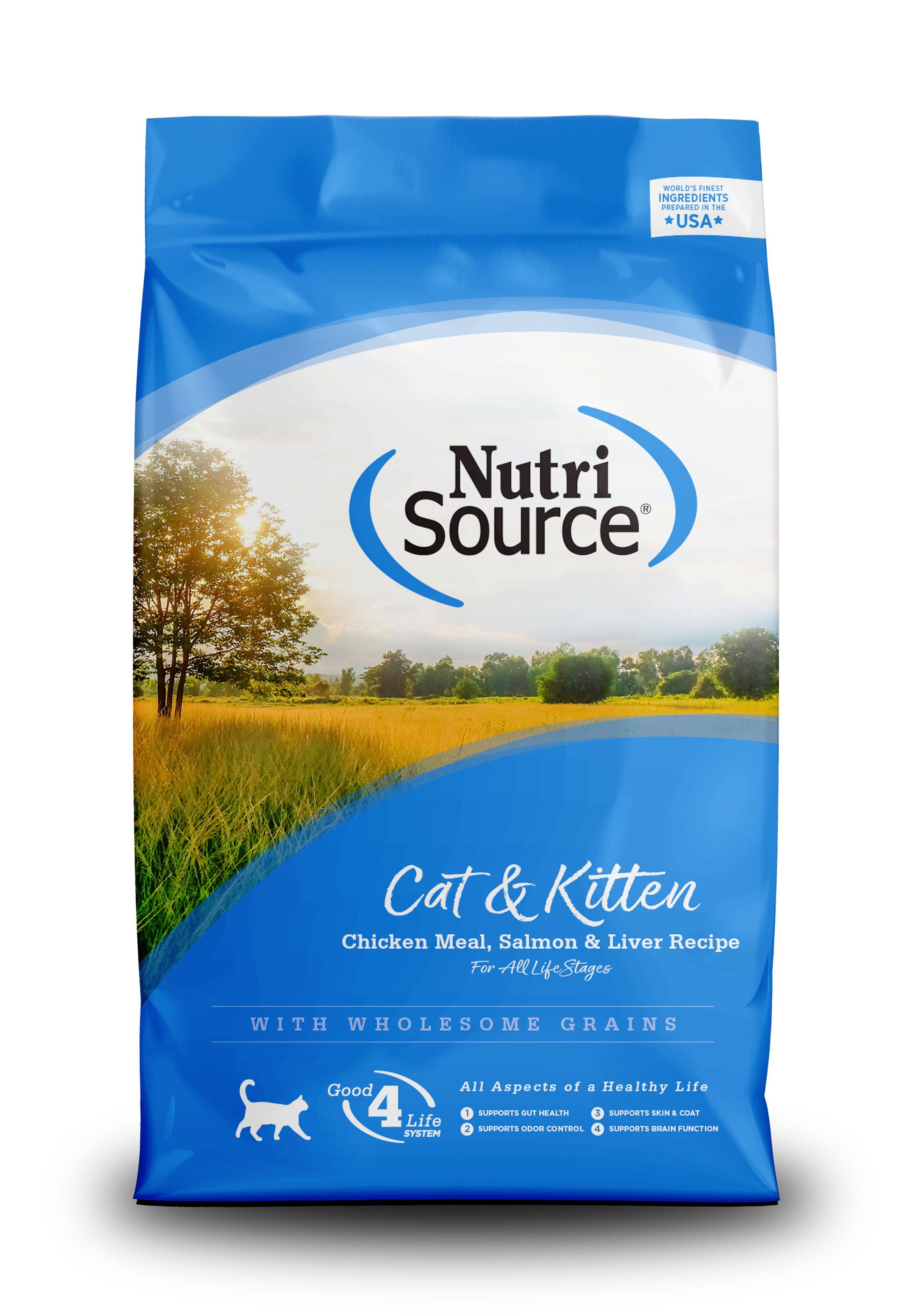 Nutri Source Cat & Kitten Dry Cat Food - Chicken & Rice, Liver, 16 lbs