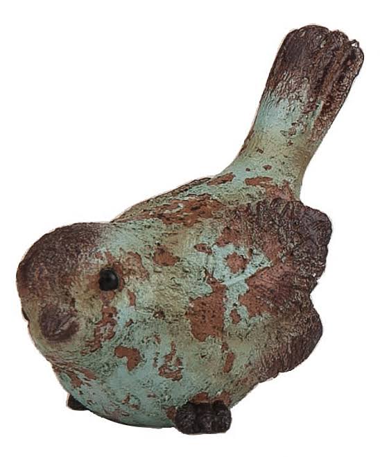 Transpac Resin Rustic Bird Figurine - 4ct