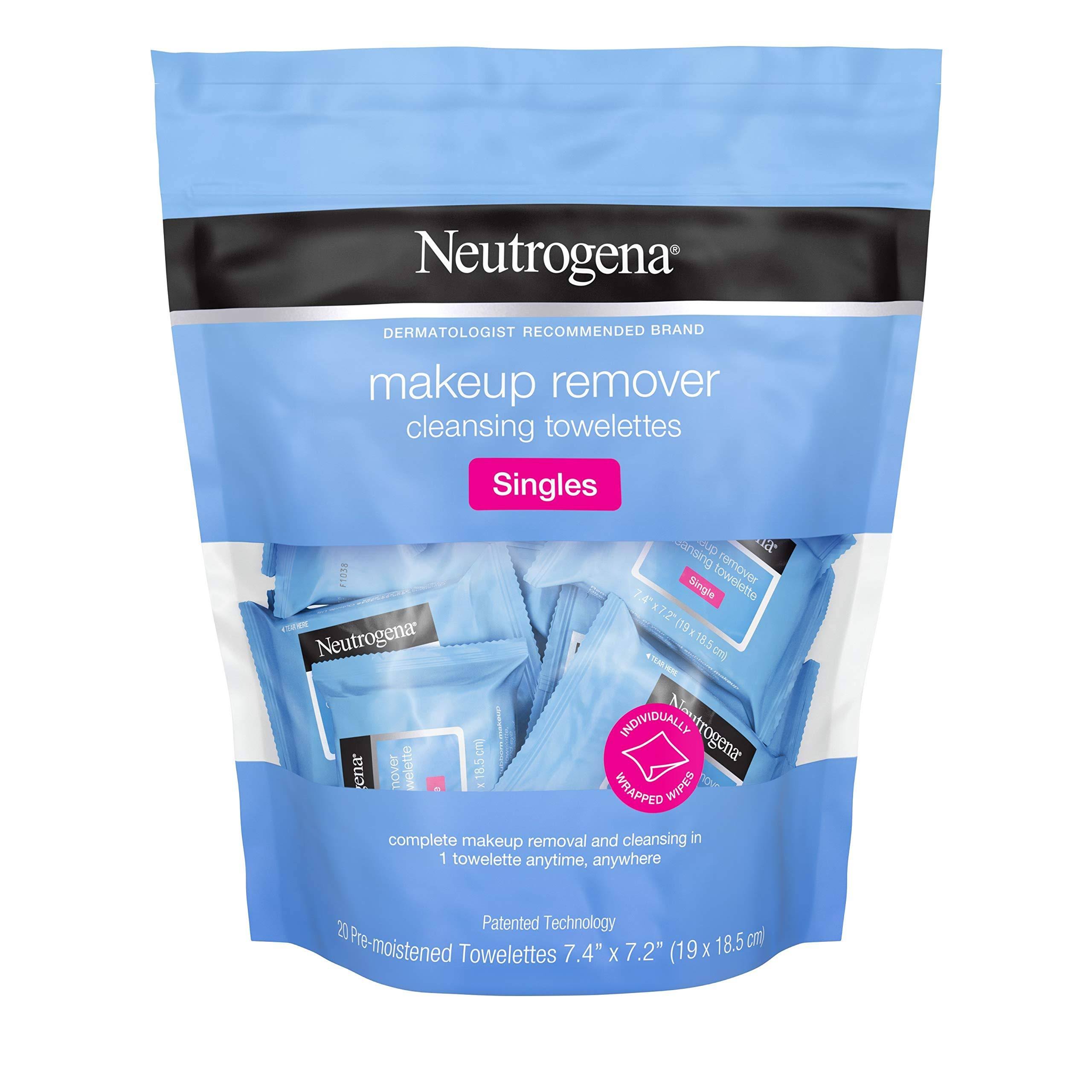 Neutrogena Makeup Remover Cleansing Towelettes Singles 20 CT