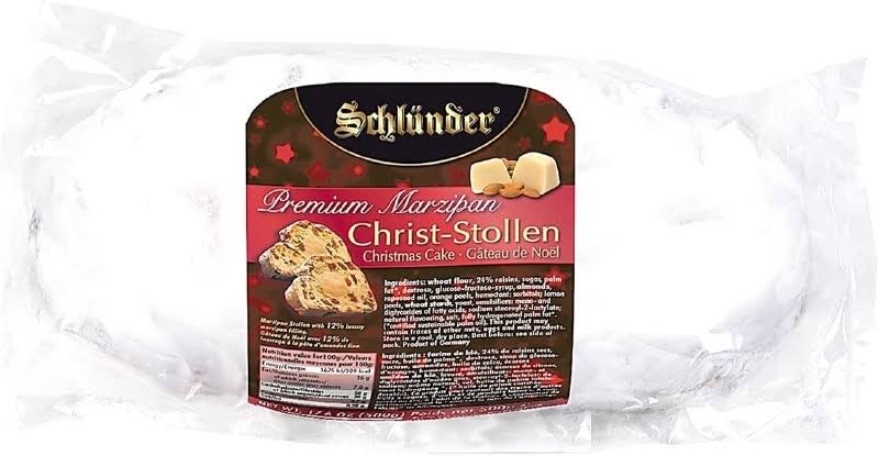 Schlunder Large Christmas Stollen with Marzipan Filling 750g