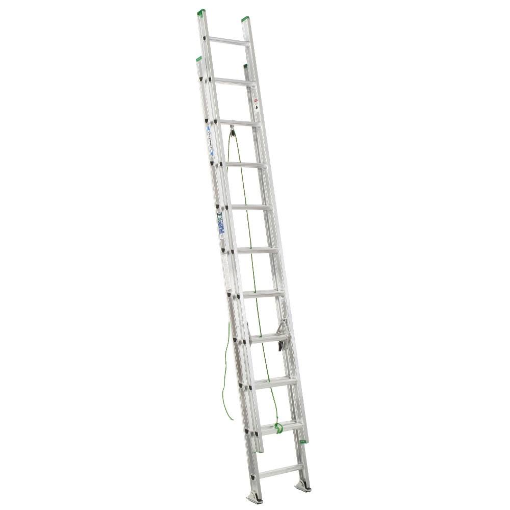 Werner Aluminum Extension Ladder - 20', 225lbs