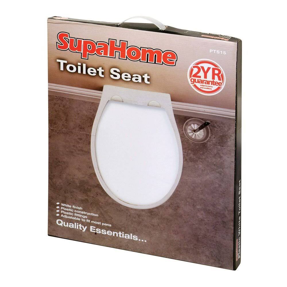 SupaHome Plastic Toilet Seat - White