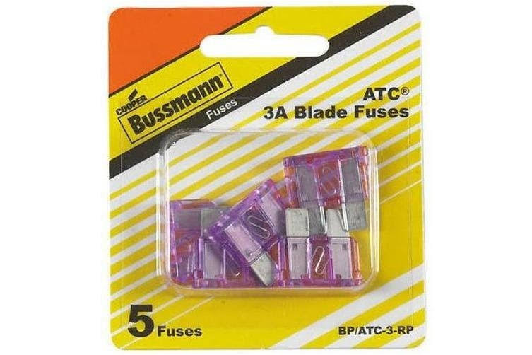 Cooper Bussmann Fast Acting Blade Fuse - 5x3Amp