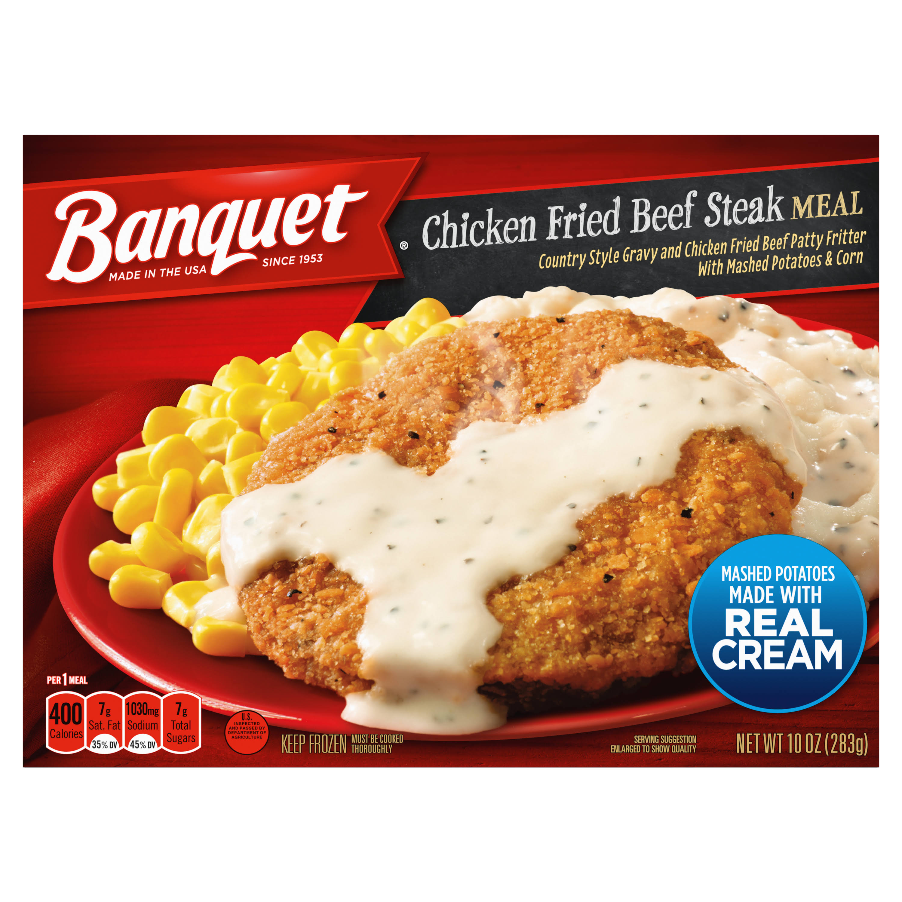 Banquet Chicken Fried Beef Steak Meal - 283g