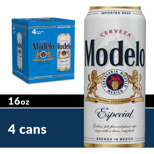 Modelo Especial Lager Mexican Beer Cans - 16 fl oz