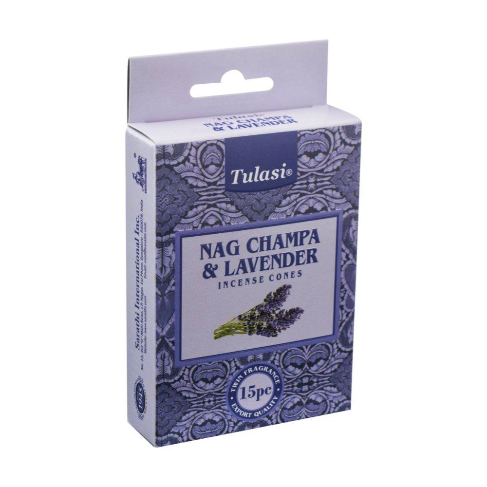 Tulasi - Nag Champa & Lavender Incense Cones