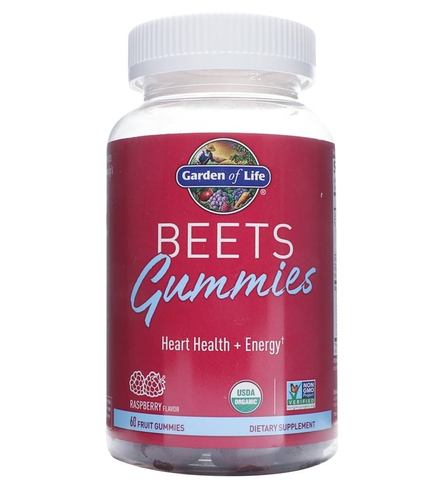 Garden of Life Organic Beets Gummies - Raspberry – 60 Gummies