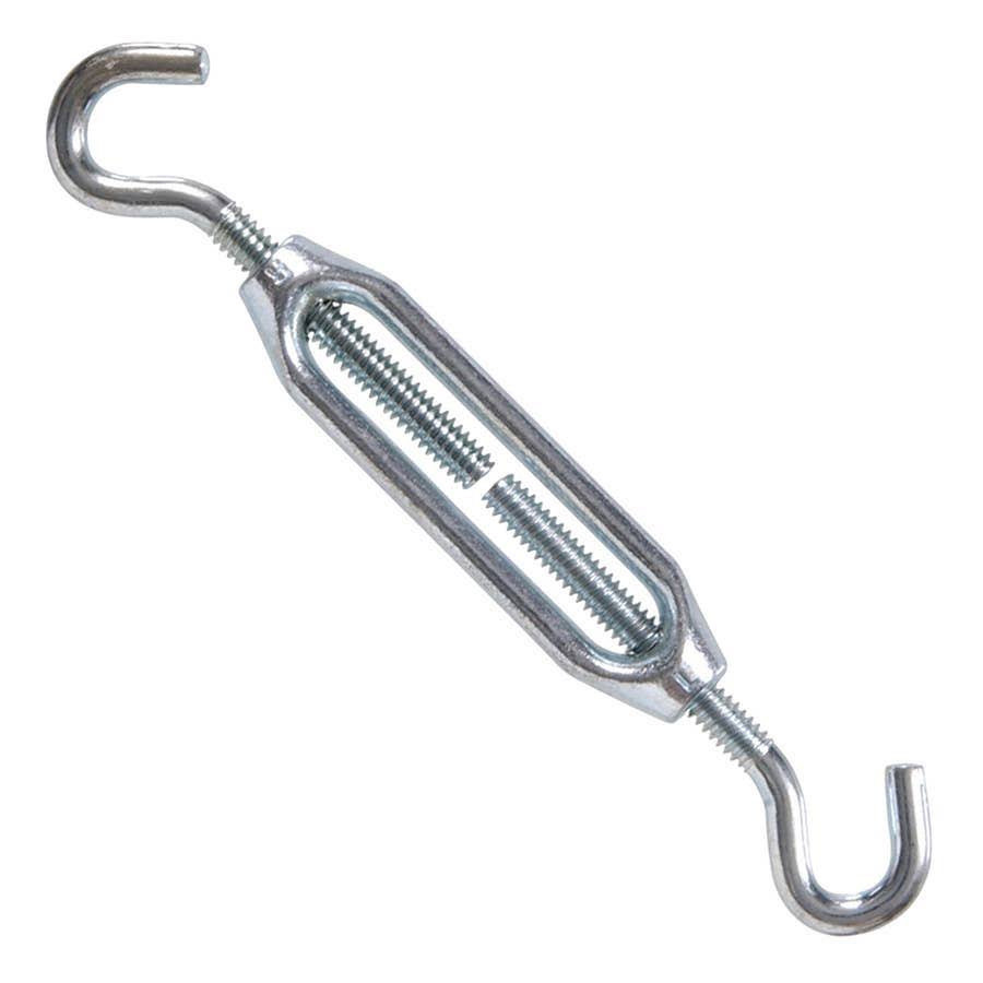 Hillman Fastener Hook & Hook Turnbuckle - Zinc Plated, 1/4-20"x7-3/8"