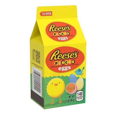 Reeses Pieces Candy, Peanut Butter, Pastel Eggs - 3.5 oz