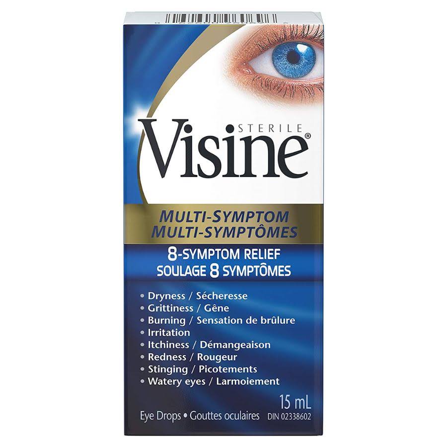 Visine Multi Symptom Irritated Eyes Drops - 15ml