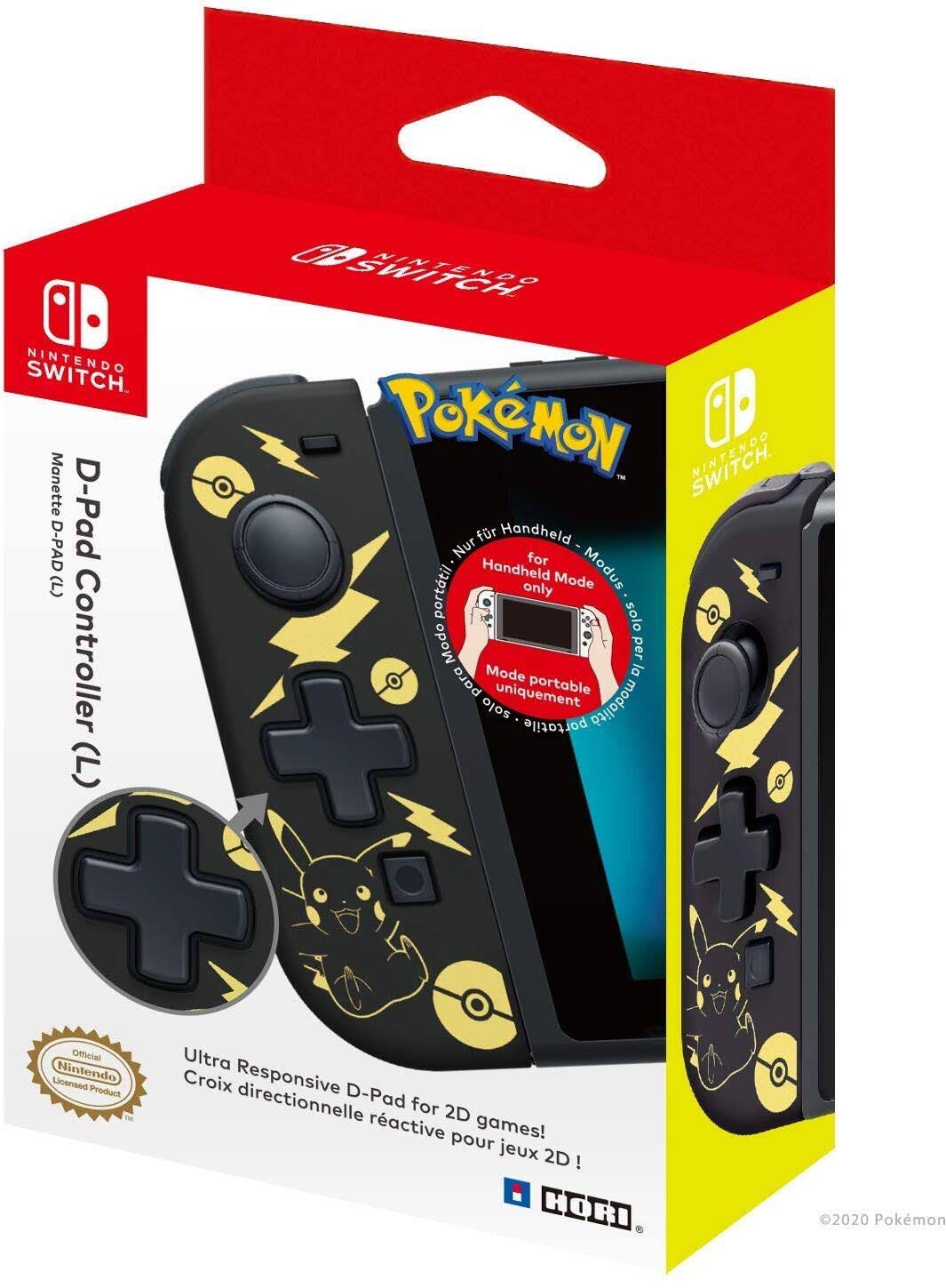 Hori D-Pad Controller - Pikachu Black Gold - Nintendo Switch