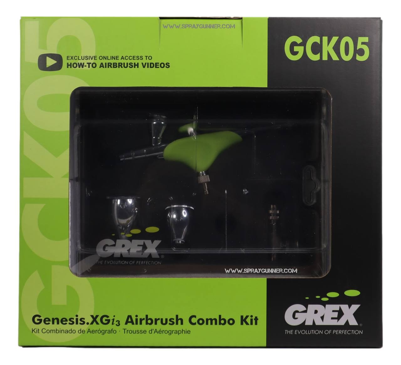 Grex Gck05 Genesis XGi3 Airbrush Combo Kit