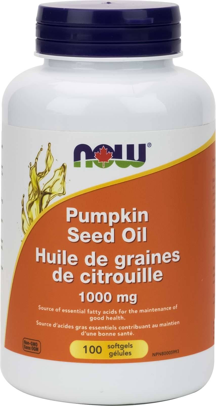 Now Pumpkin Seed Oil Supplement - 100 Softgels