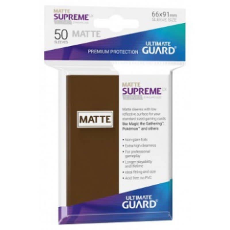 Ultimate Guard Supreme UX Sleeves - Matte Brown, 50ct