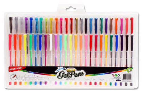Box of 50 Assorted Gel Pens