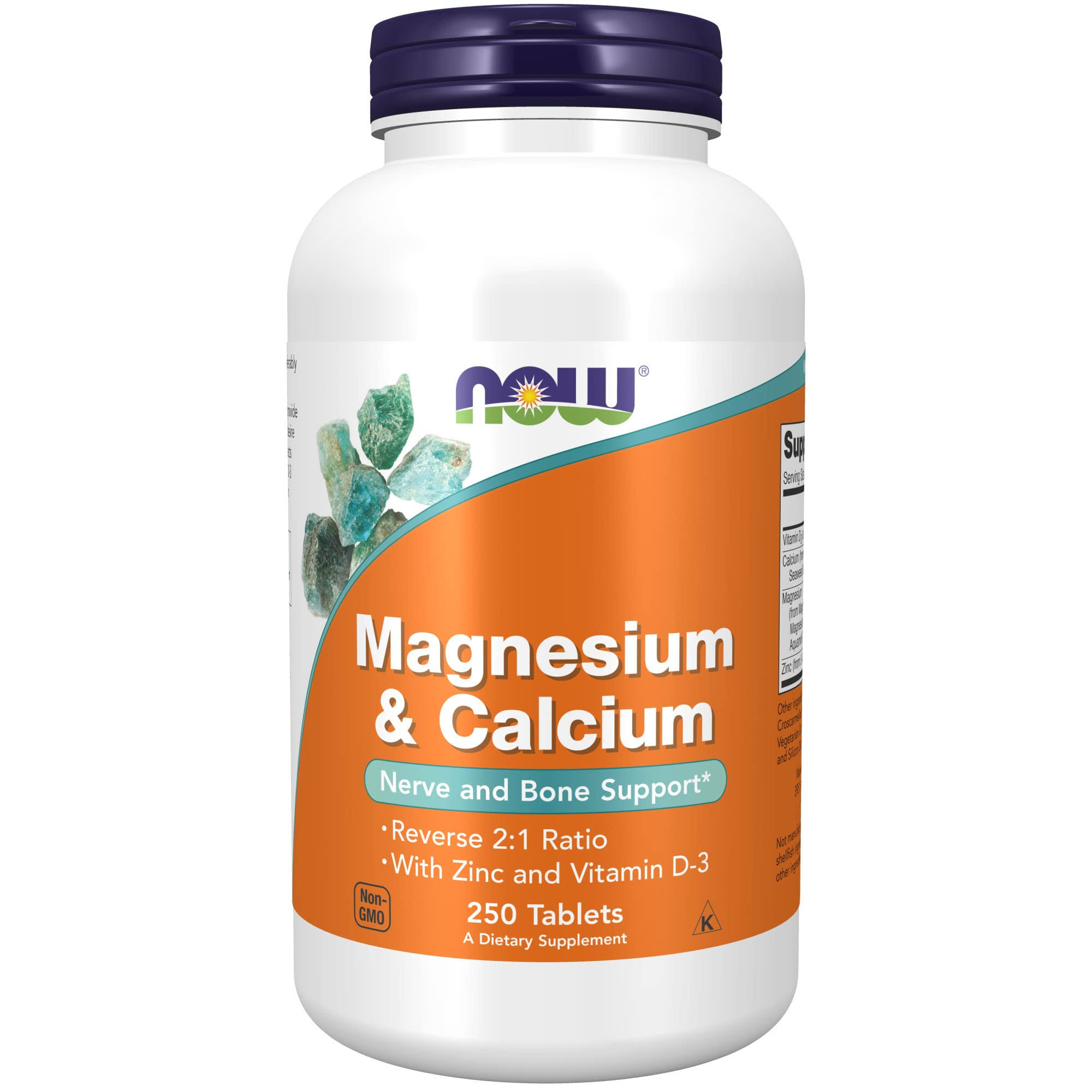 Now Foods Magnesium & Calcium Tablets - x250