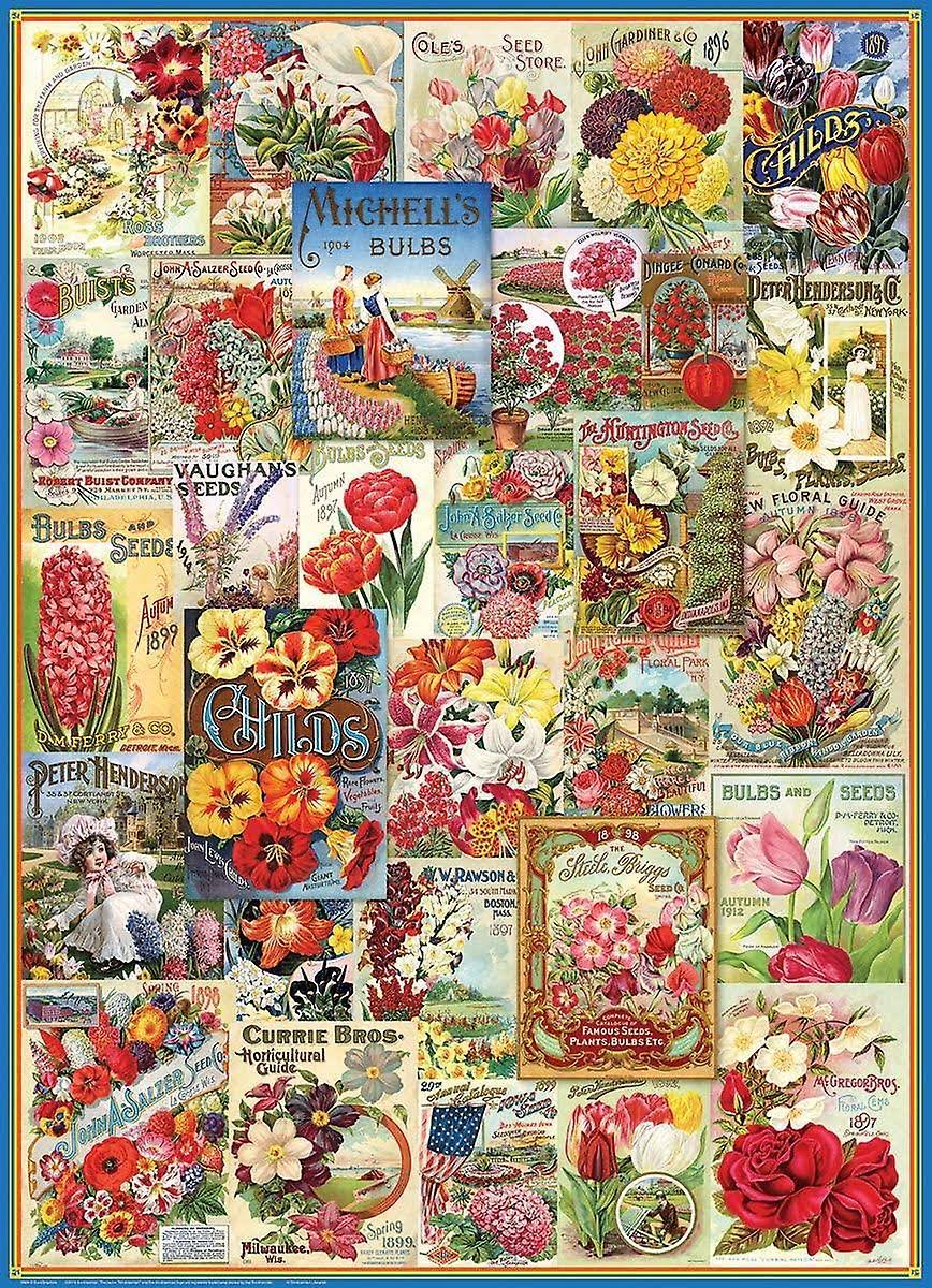 Eurographics Flowers Smithsonian Seed Catalogues Puzzle - 1000 Piece