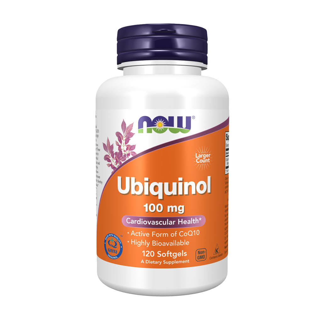 Now Foods Ubiquinol Cadiovascular Health Dietary Supplement - 100mg, 120ct