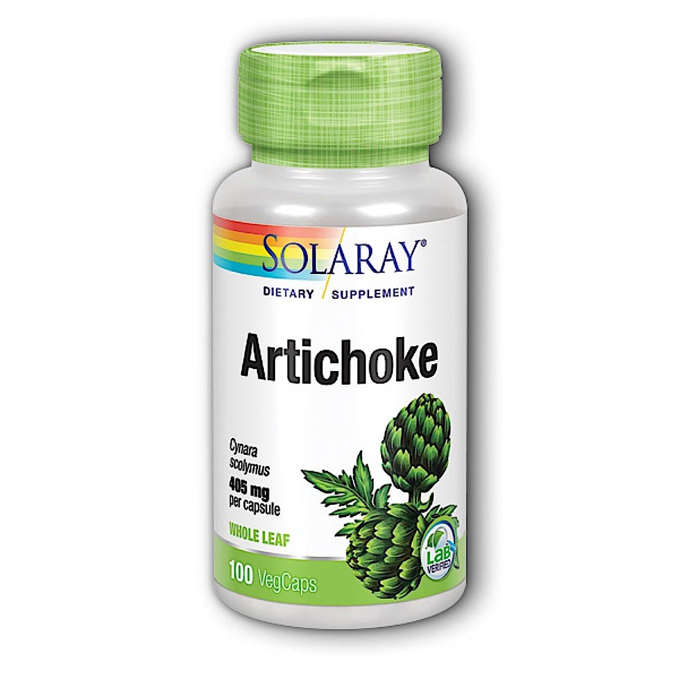 Solaray Artichoke Leaves - 405mg, 100 Capsules