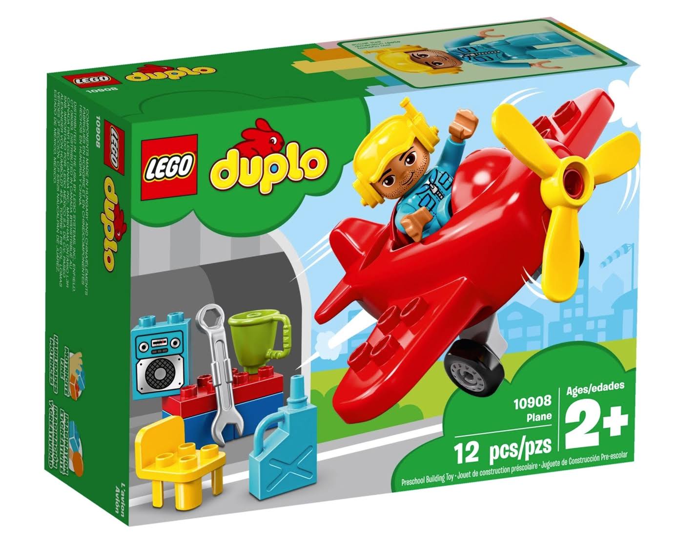 LEGO DUPLO Town Plane 10908 Building Blocks (12 Pieces)