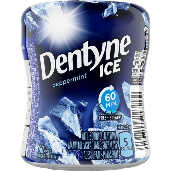 Dentyne Ice Gum - Peppermint, 60pk